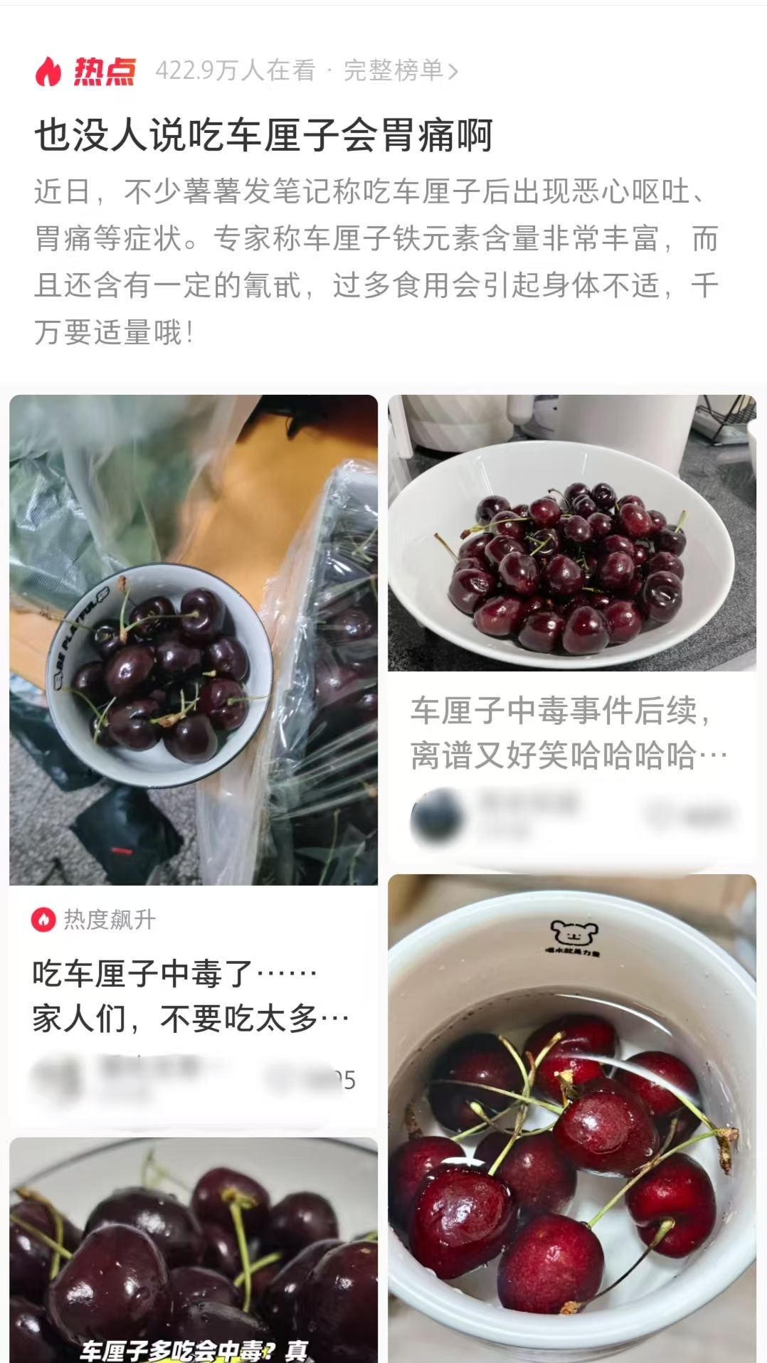 澳门沙金(中国)在线平台“车厘子吃多了胃痛”引热议专家：每顿8到10颗为宜(图1)